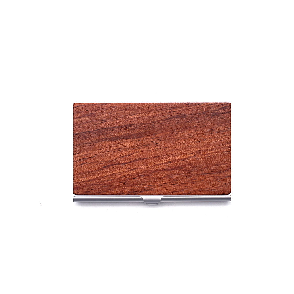 Wood Office Business Card Holder Wooden Clear Transparent Acrylic Counter Top Display Stand Desk Accessories hot sale
