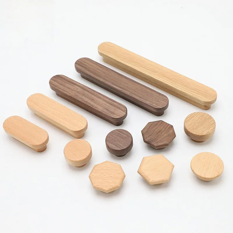 Wooden Cabinet Door, Cabinet, Wardrobe, Cabinet Door Handle, Modern Minimalist Solid Wood Handle, Drawer Door Handle