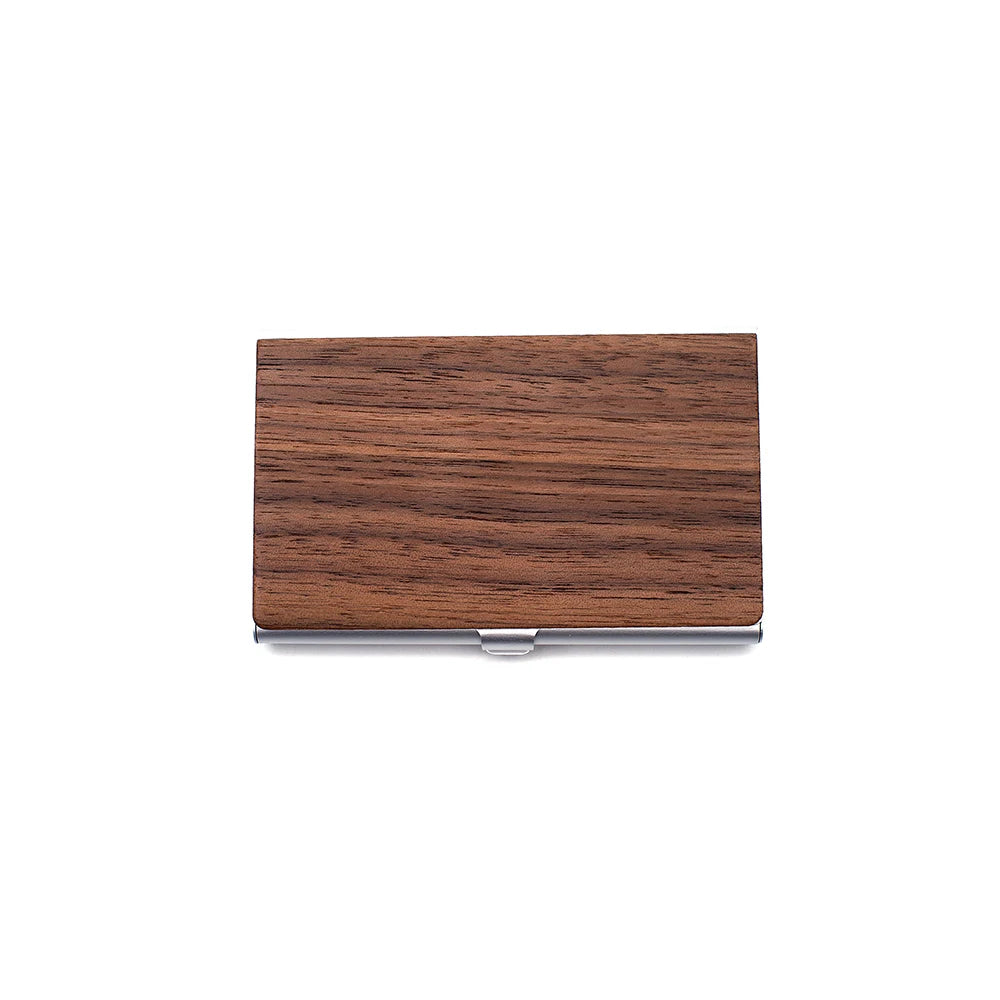 Wood Office Business Card Holder Wooden Clear Transparent Acrylic Counter Top Display Stand Desk Accessories hot sale