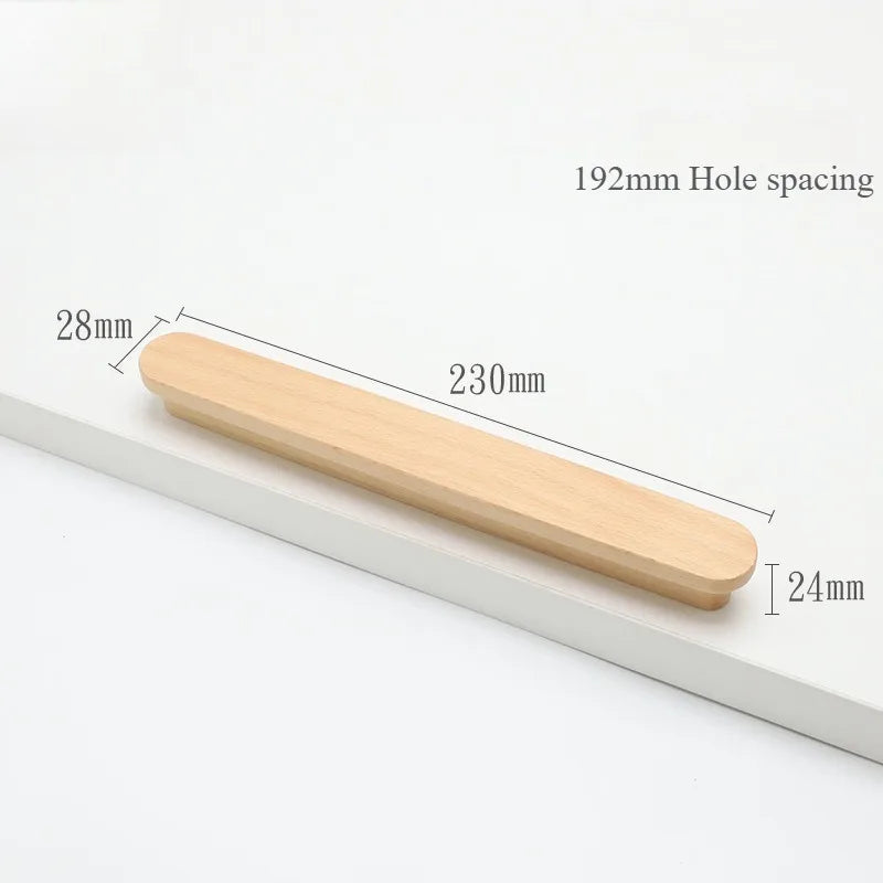 Wooden Cabinet Door, Cabinet, Wardrobe, Cabinet Door Handle, Modern Minimalist Solid Wood Handle, Drawer Door Handle