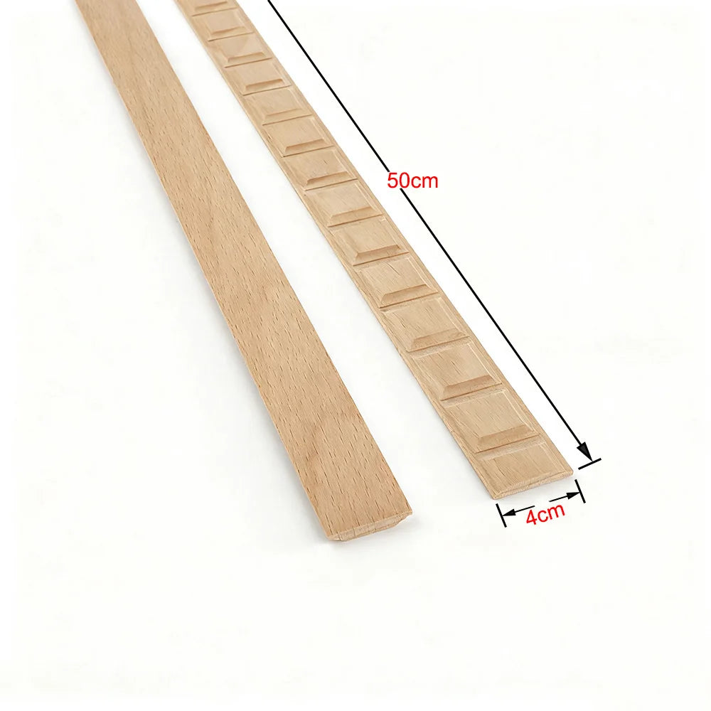 Wood Figurines Wood Applique Wood Decal Onlay Wood Carving Lines Carved Exquisite Natural Long Wooden Furniture Decor Lines Stra