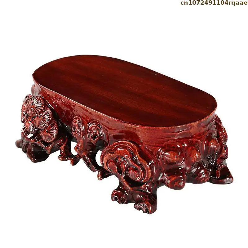 Wooden Display Stand - Multi-Purpose for Tea Sets, Bonsai Plants, Vases, Buddha Statues & Incense Burners | Decorative Shelf