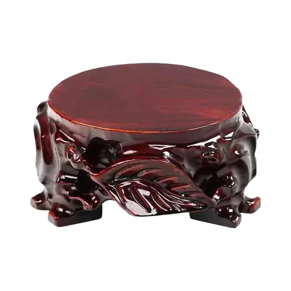 Wooden Display Stand - Multi-Purpose for Tea Sets, Bonsai Plants, Vases, Buddha Statues & Incense Burners | Decorative Shelf