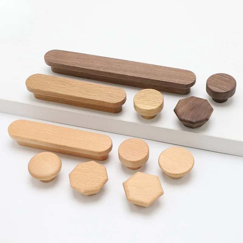 Wooden Cabinet Door, Cabinet, Wardrobe, Cabinet Door Handle, Modern Minimalist Solid Wood Handle, Drawer Door Handle