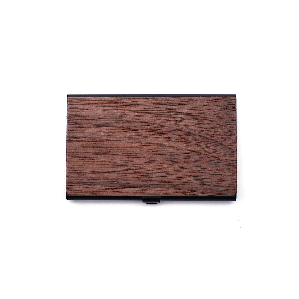 Wood Office Business Card Holder Wooden Clear Transparent Acrylic Counter Top Display Stand Desk Accessories hot sale