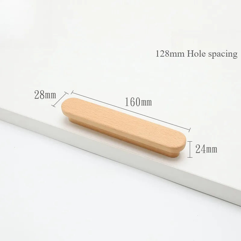 Wooden Cabinet Door, Cabinet, Wardrobe, Cabinet Door Handle, Modern Minimalist Solid Wood Handle, Drawer Door Handle