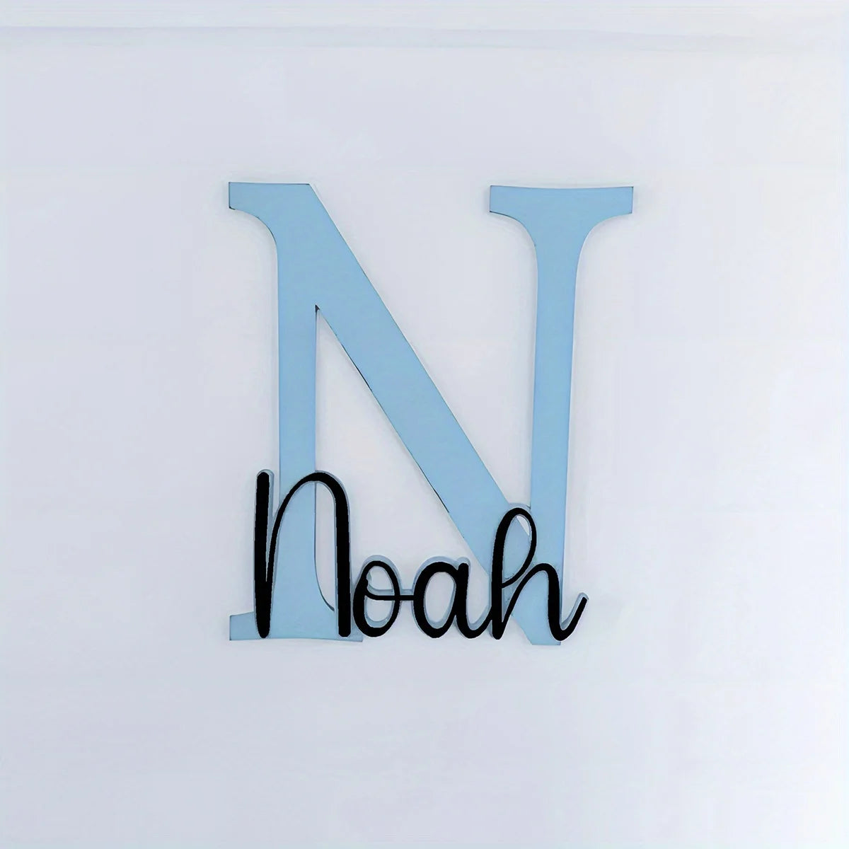 Wooden Name Plate for Children's Room - Customized Door Sign with Baby's Name Ideal Gift for Birth Baptism Wall Decor