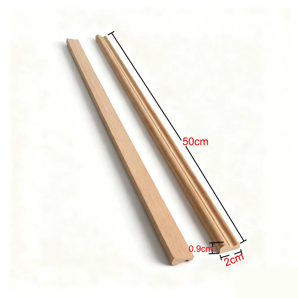 Wood Figurines Wood Applique Wood Decal Onlay Wood Carving Lines Carved Exquisite Natural Long Wooden Furniture Decor Lines Stra