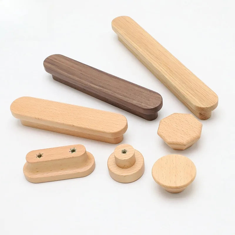 Wooden Cabinet Door, Cabinet, Wardrobe, Cabinet Door Handle, Modern Minimalist Solid Wood Handle, Drawer Door Handle