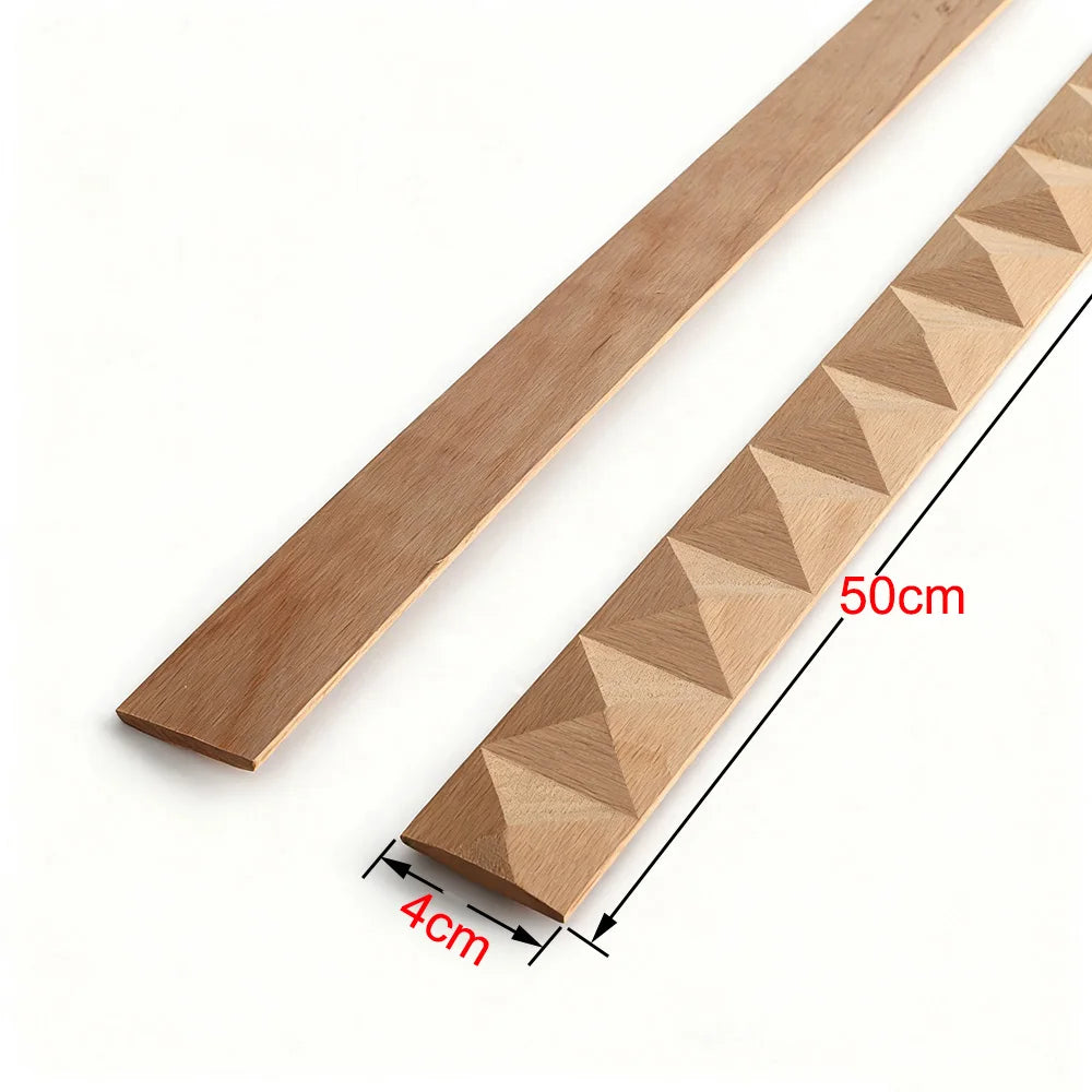 Wood Figurines Wood Applique Wood Decal Onlay Wood Carving Lines Carved Exquisite Natural Long Wooden Furniture Decor Lines Stra