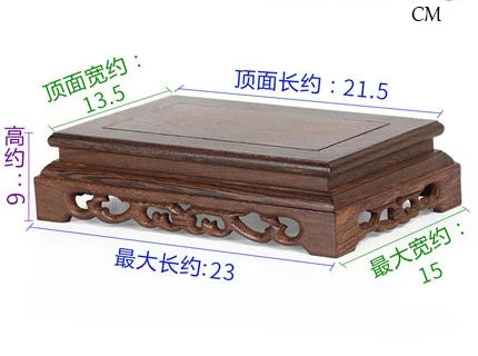 Natural Solid Wood Base for Figurines Statues Stone Bonsai Crafts Wooden Pedestal Display Stand Teapot Tea Pet Plate Vase Base