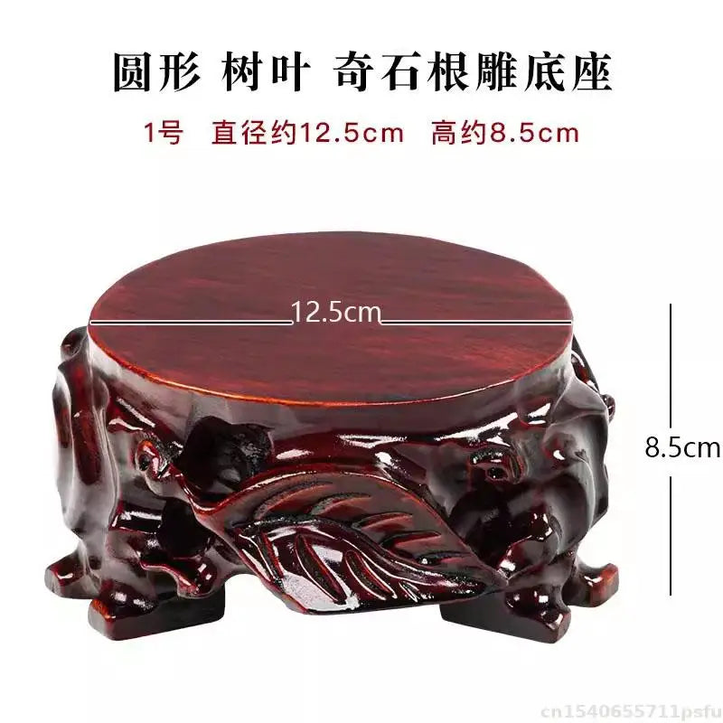 Wooden Display Stand - Multi-Purpose for Tea Sets, Bonsai Plants, Vases, Buddha Statues & Incense Burners | Decorative Shelf
