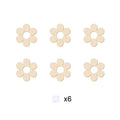 Wooden Flower Wood Cutouts Flowers Wooden Decor Reusable Wall Decor Wall Art For DIY Unfinished Craft Baby Room Wall Decorations