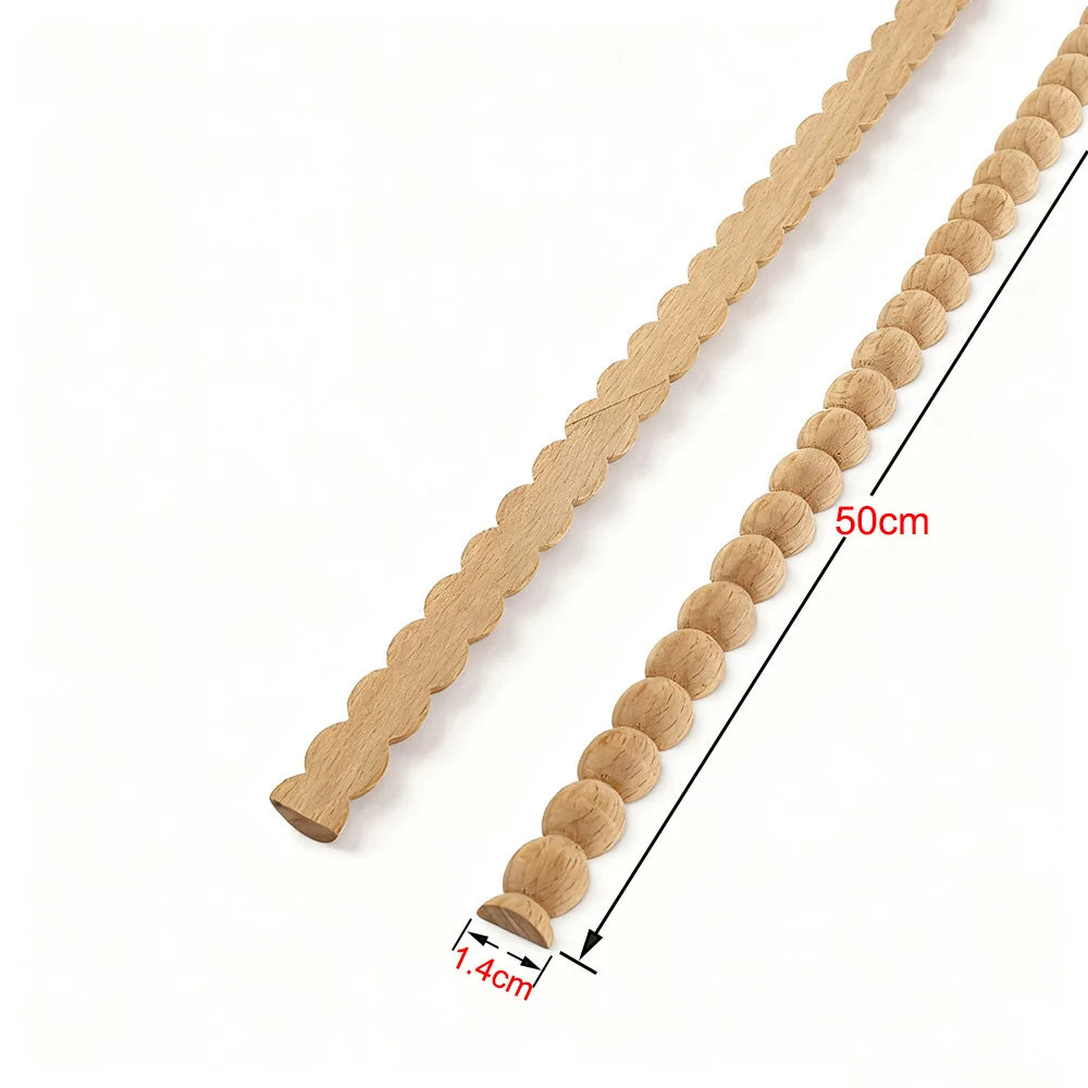 Wood Figurines Wood Applique Wood Decal Onlay Wood Carving Lines Carved Exquisite Natural Long Wooden Furniture Decor Lines Stra